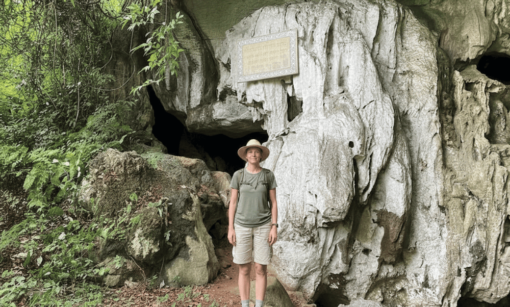 Nguom Boc Cave is nestled on the western slope of the Lam Son range in Hong Viet commune